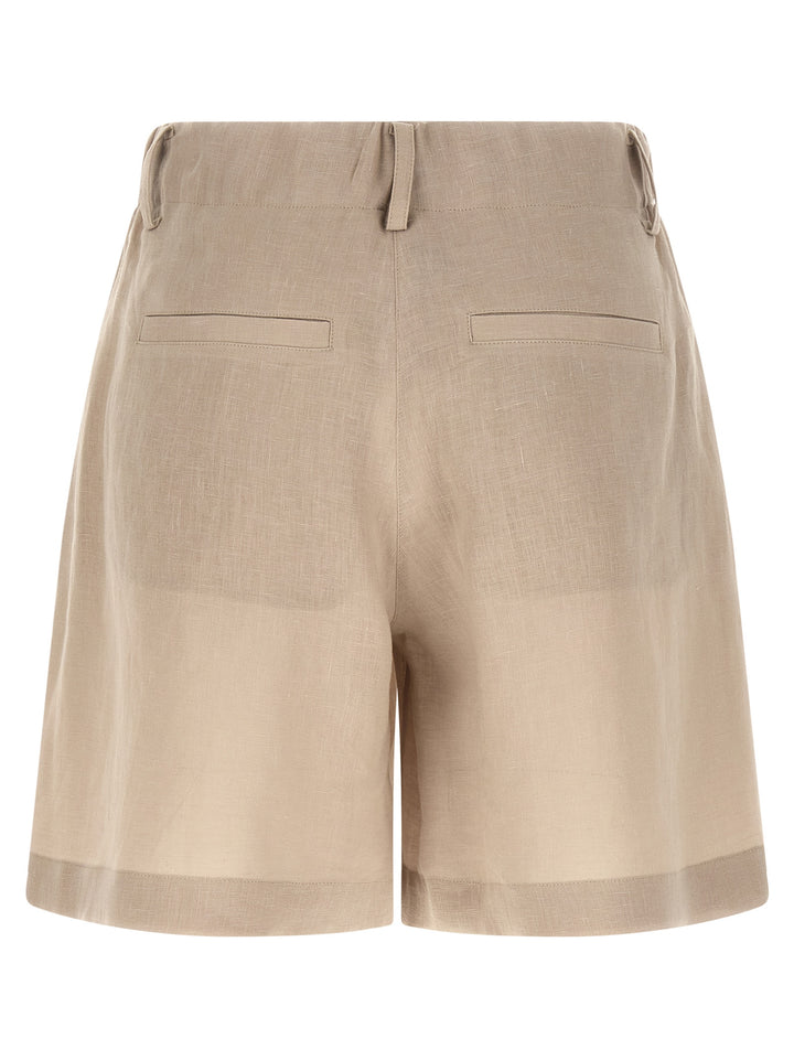Brunello Cucinelli Linen Shorts Bermuda e Short - Beige | f6f0ac6fa9470e050c323b8efe44088f2751569e