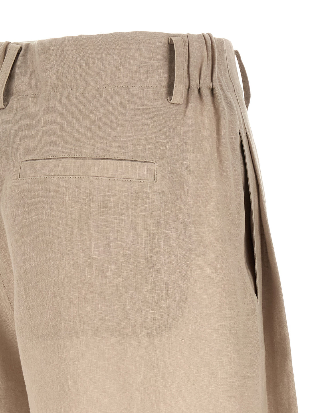 Brunello Cucinelli Linen Shorts Bermuda e Short - Beige | e1f0e7678c7dd3b33bd172e9fac6b1809fda74d3