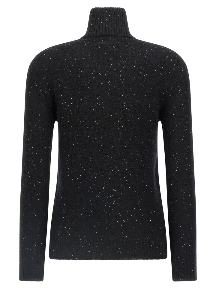 Fabiana Filippi Sequin Turtleneck Sweater Maglioni - Nero | 7e9568fd45925f31aa195fa165ccac5d6e7f700b