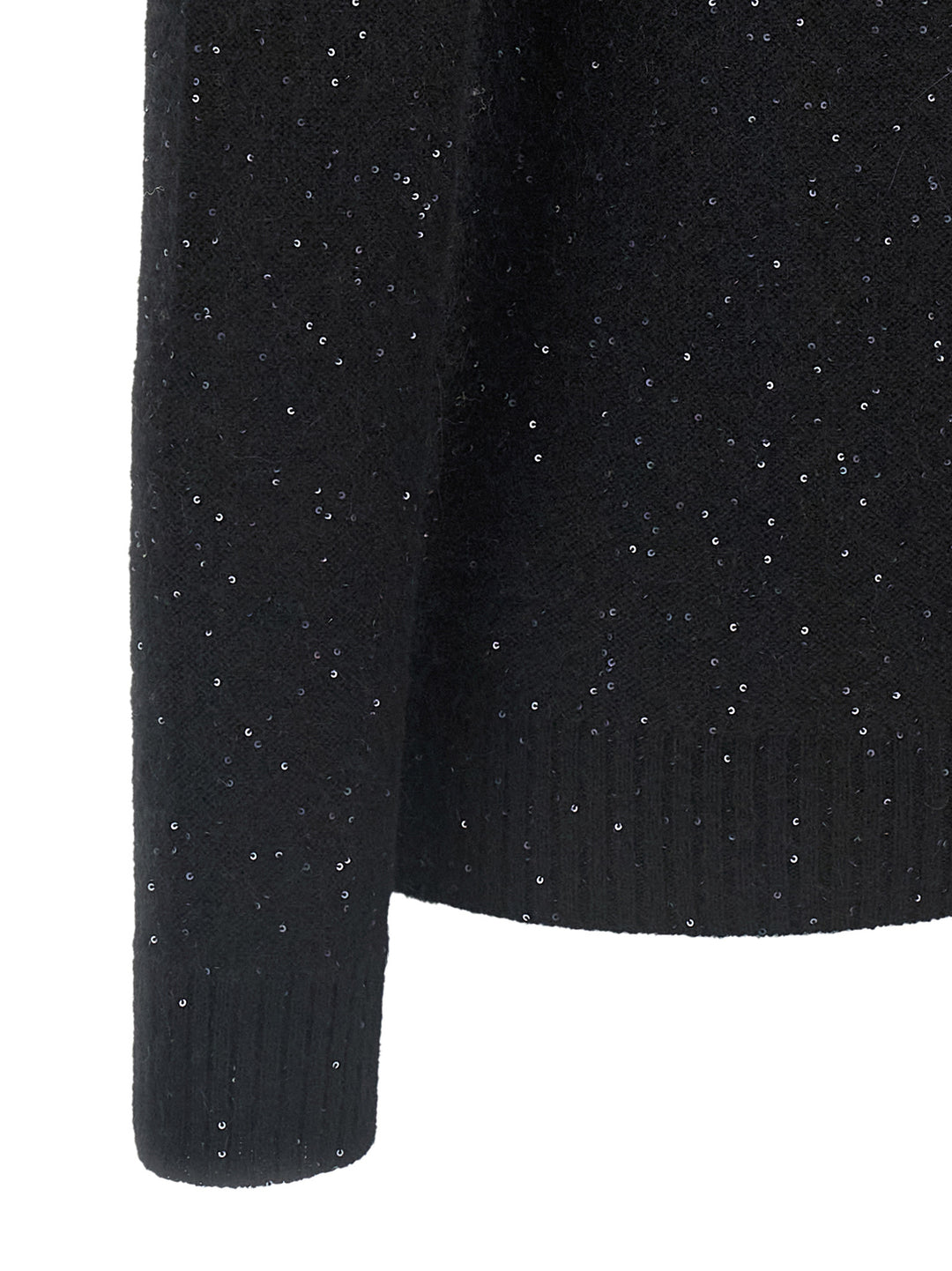 Fabiana Filippi Sequin Turtleneck Sweater Maglioni - Nero | ee1043dc4ca6bfa7faafbe0fe6b9e9fe33bb9464