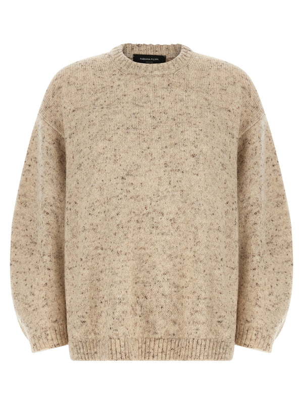 Melange Wool Sweater Maglioni Rosa