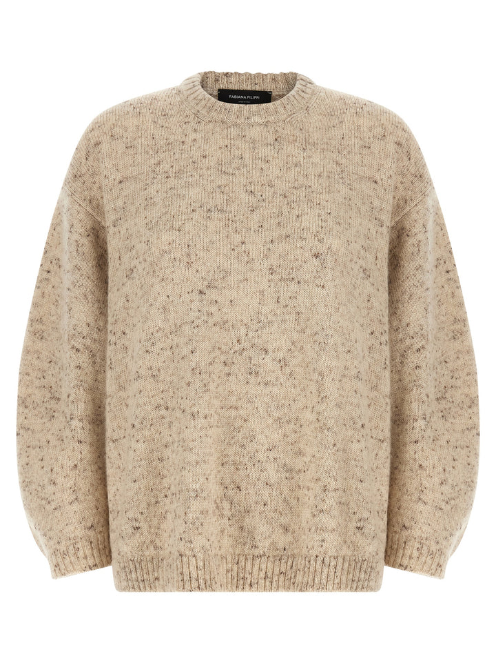Fabiana Filippi Melange Wool Sweater Maglioni - Rosa | c7f06696d9501f77e8edf39e60ccf81b24eed5da