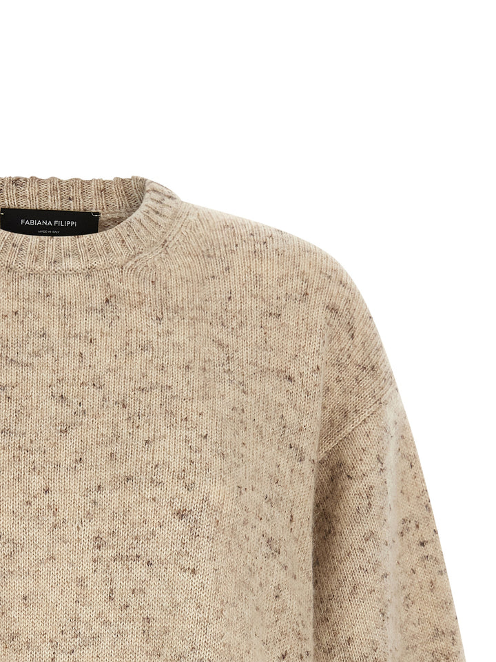 Fabiana Filippi Melange Wool Sweater Maglioni - Rosa | a5d2d0660b7c5bd6f6f05cbbd899008e2aeeee78
