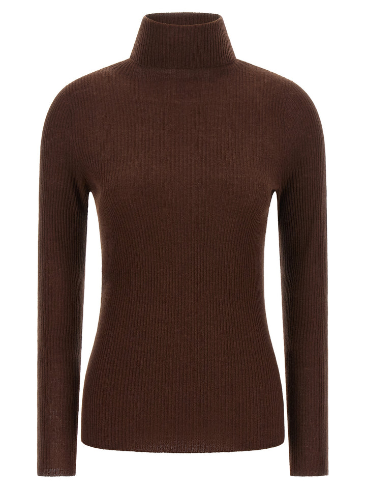 Fabiana Filippi Ribbed Turtleneck Sweater Maglioni - Marrone | dd1d7b115f71018c02f1e064cc82da10af5381c7