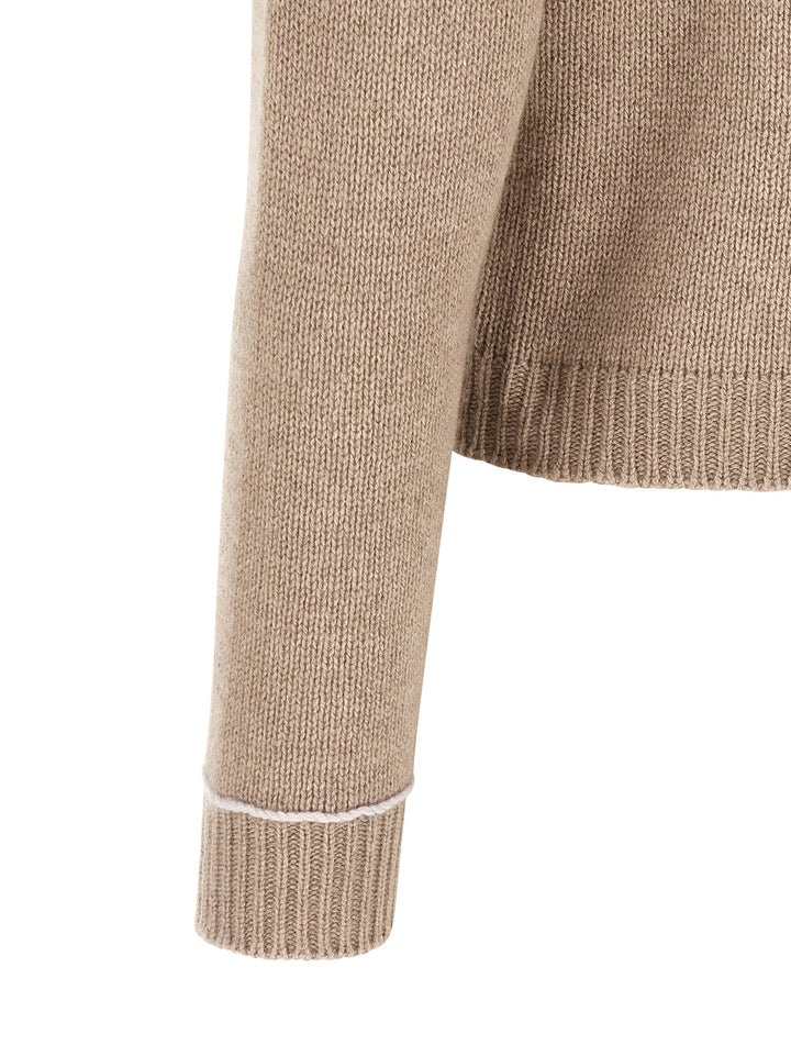 Fabiana Filippi Covered Buttons Cardigan Maglioni - Beige | a3373f784c7b6114f857d387bf85fcb8cffd8bf4