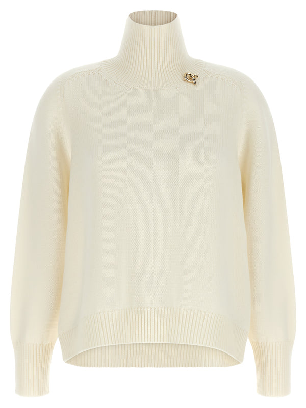 Knot Pin Sweater Maglioni Bianco