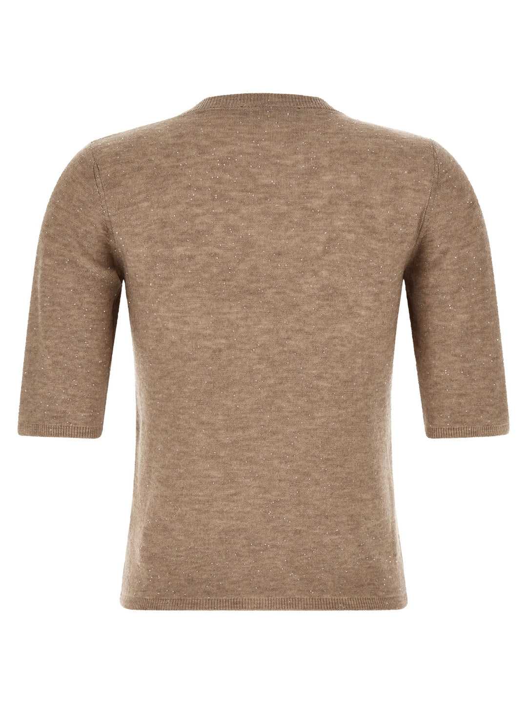 Fabiana Filippi Micro Sequin T shirt - Beige | b200d782827c0873eec486d266a2398235594e2c