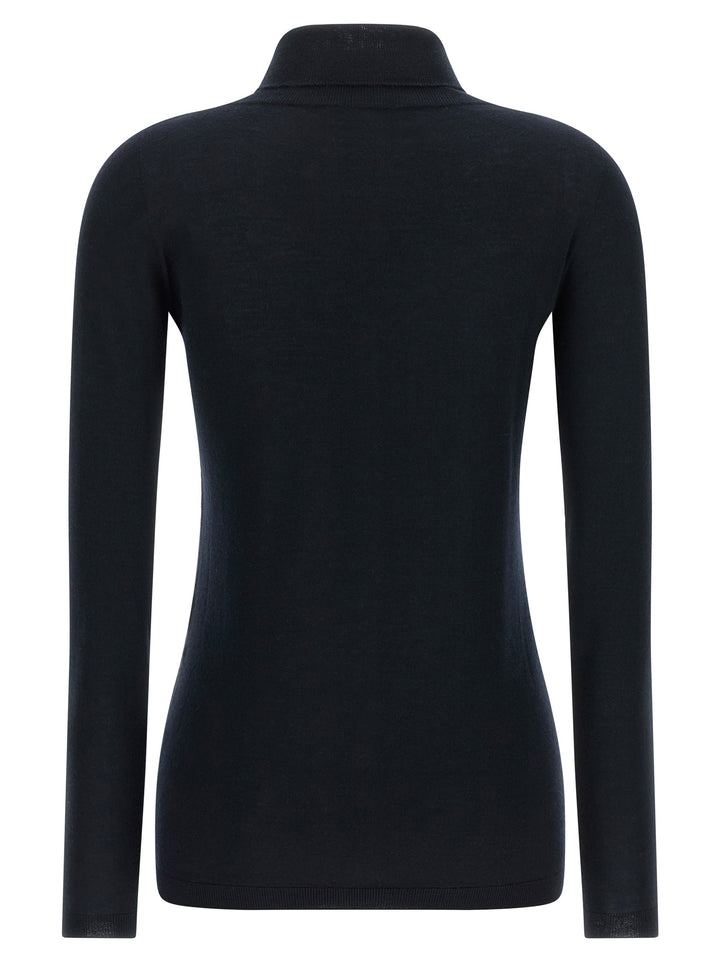 Fabiana Filippi Cashmere And Silk Turtleneck Sweater Maglioni - Blu | d26ccf17a6f4c2dcb06e70ab94be44b97dce15d2