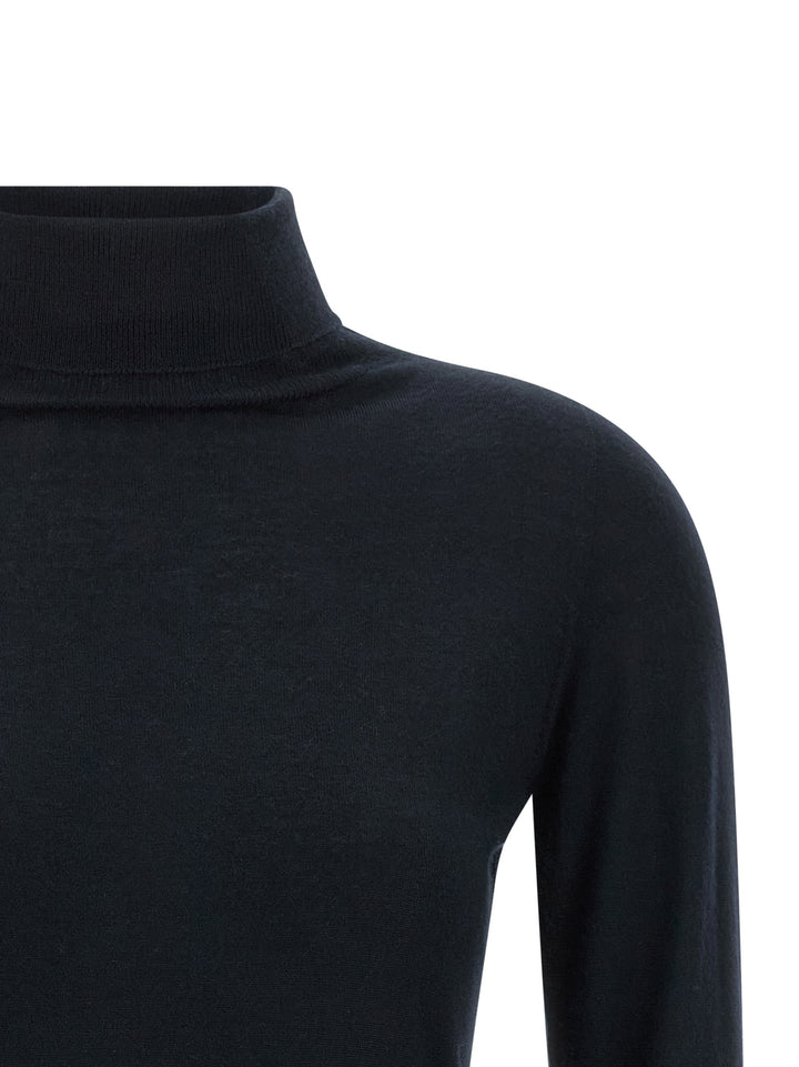 Fabiana Filippi Cashmere And Silk Turtleneck Sweater Maglioni - Blu | 2d128c30603362dcaa7fa45f4ea4b6d205859e91