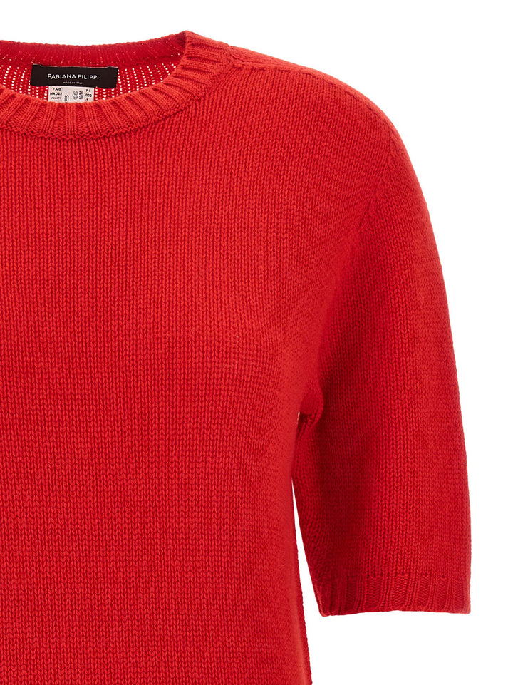 Fabiana Filippi Cashmere Sweater Maglioni - Rosso | eee0004252cbb4a4a6c2f919792f5b70f64dec54