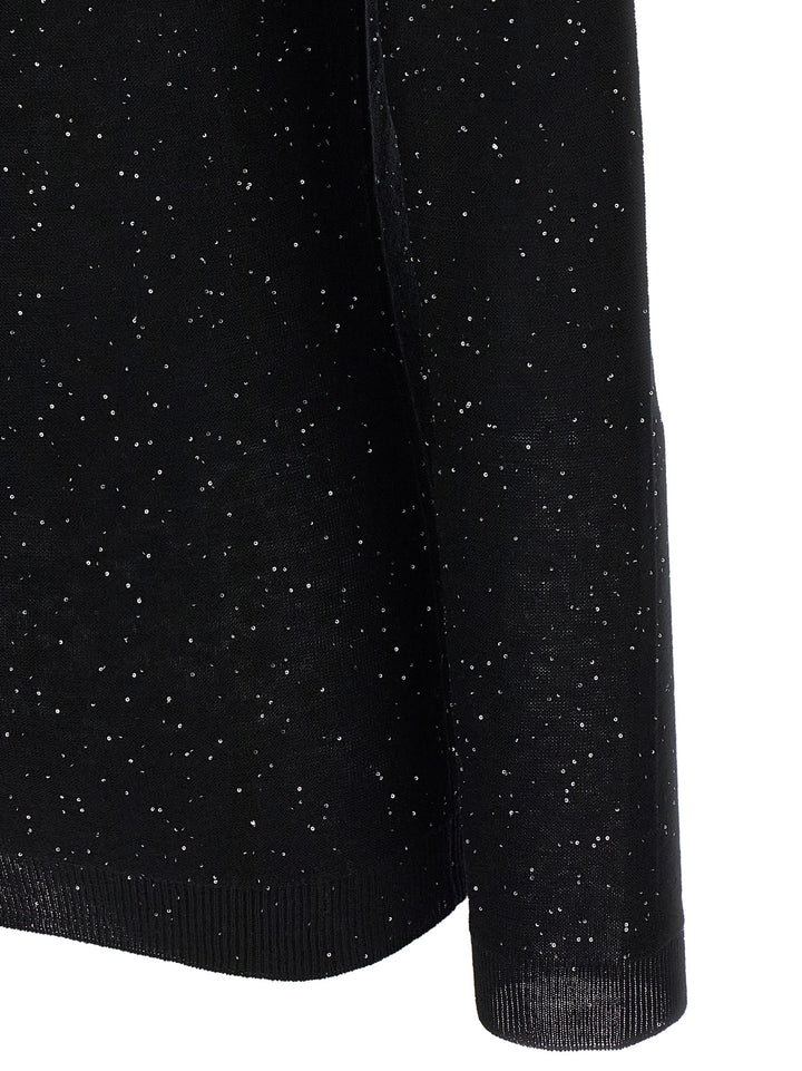 Fabiana Filippi Sequin Sweater Maglioni - Nero | 79938c6d868402b8e0b8a04258cf01a1cb91dde0