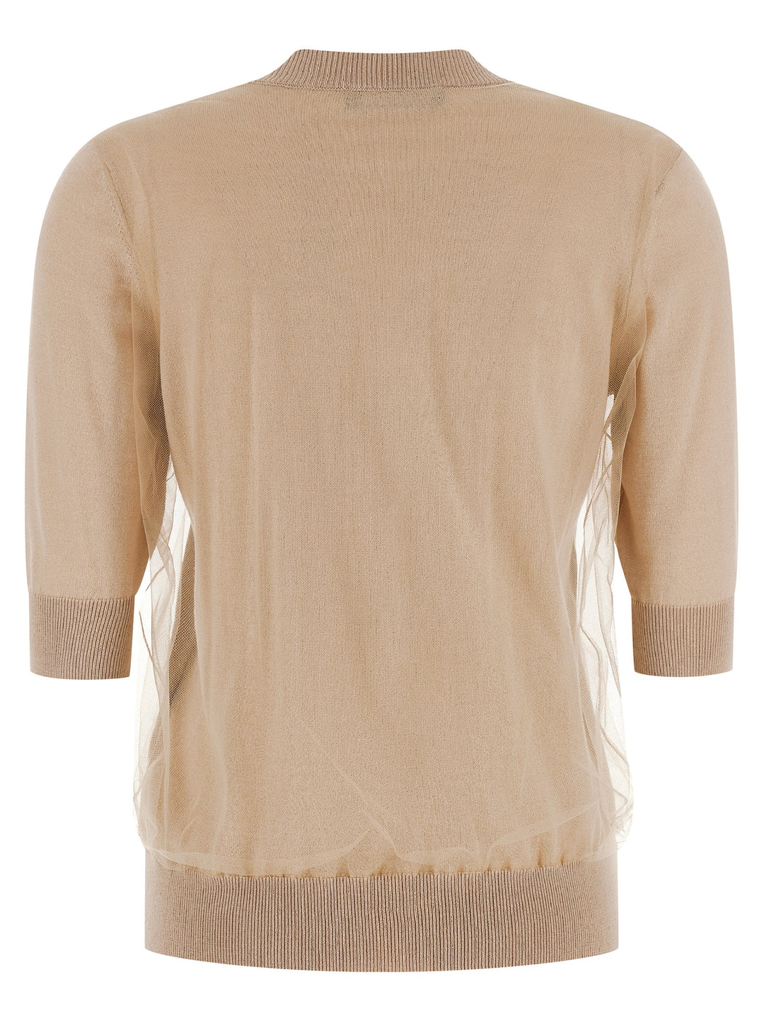 Fabiana Filippi Double Layer Sweater Maglioni - Beige | 0f311282b69bd792b61e2ce3102155ef055b82dd