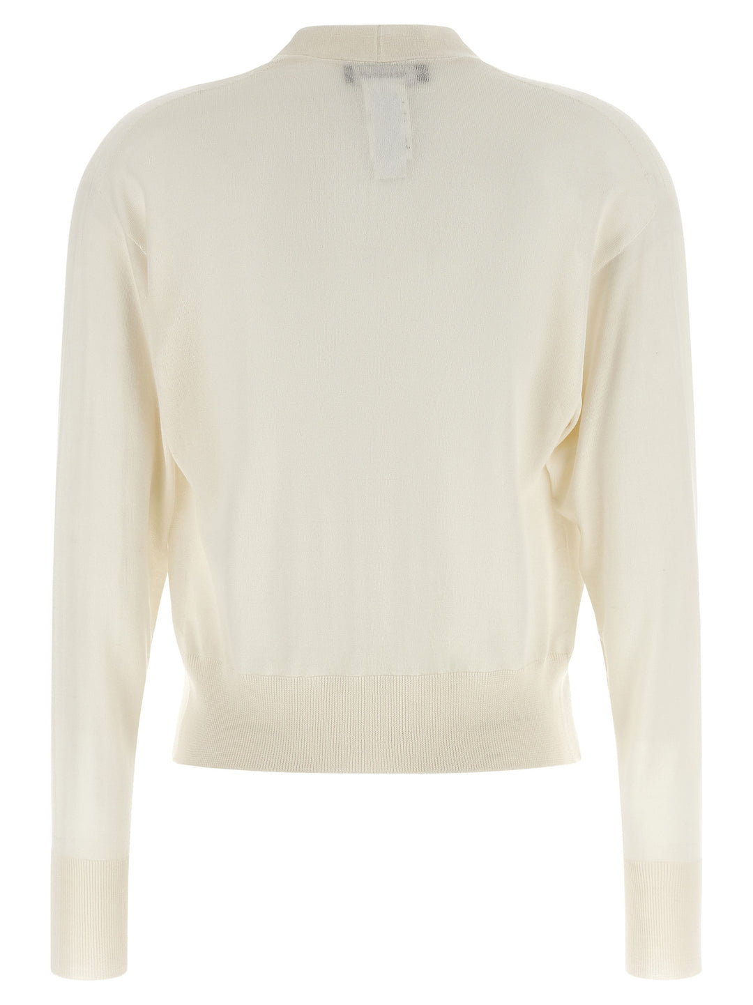 Fabiana Filippi Crystal Cardigan Maglioni - Bianco | be4f4c7ce3e16e2ba94e2fcb680e21c7ffc79add