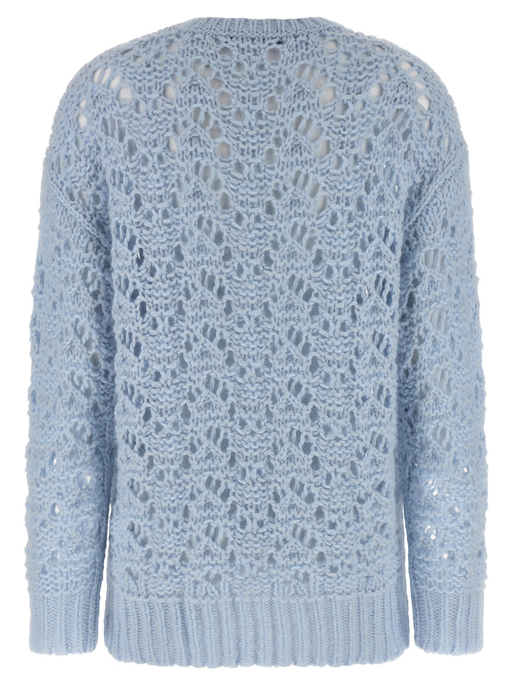 Fabiana Filippi Openwork Sweater Maglioni - Celeste | 390a0c18ff4365b86b5cef2fc487c1d3bd529552