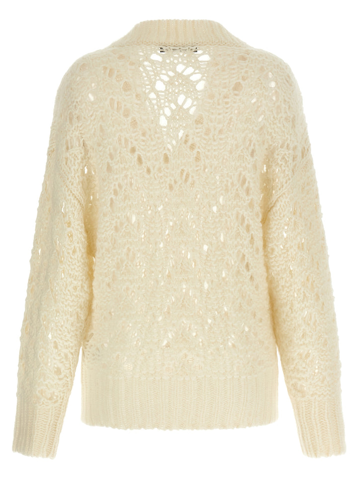Fabiana Filippi Platinum Mohair Sweater Maglioni - Beige | 40090c27e7d76f6b6322c34f16b6cd13f1b2cd76