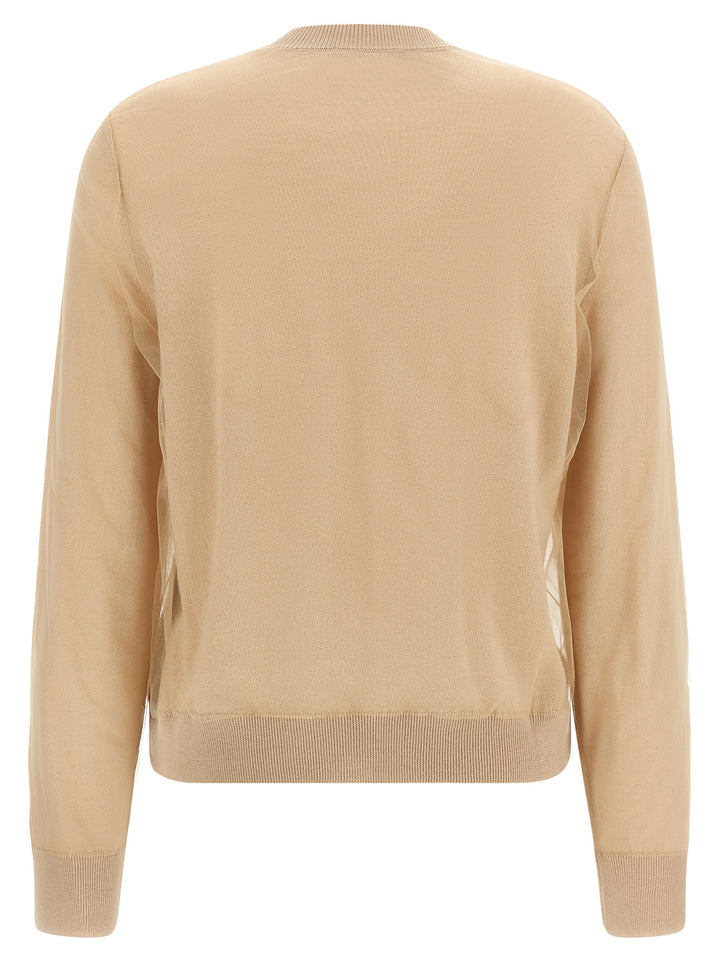 Fabiana Filippi Tulle Cardigan Maglioni - Marrone | c34216c3ae9e458f9b2bd8c0ebb0aca69bbc942c