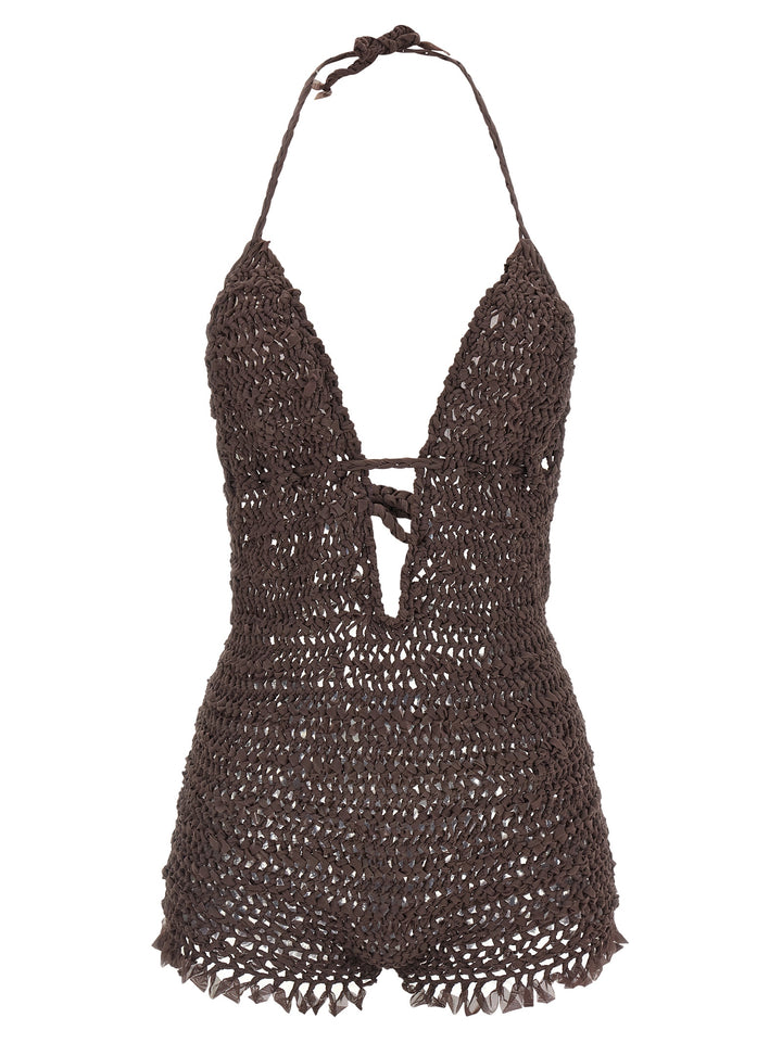 Allis Matilde Beachwear - Marrone | 45434eddde9171f8661837eceb91bf8ba8bbd6fe
