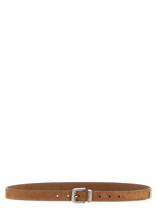 Suede Belt Cinture Marrone