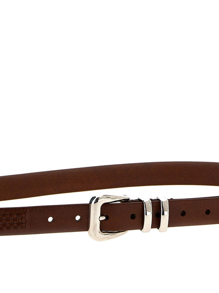 Brunello Cucinelli Leather Belt Cinture - Marrone | eface46726e2325c288ac12c1b02547a6ec3f58e