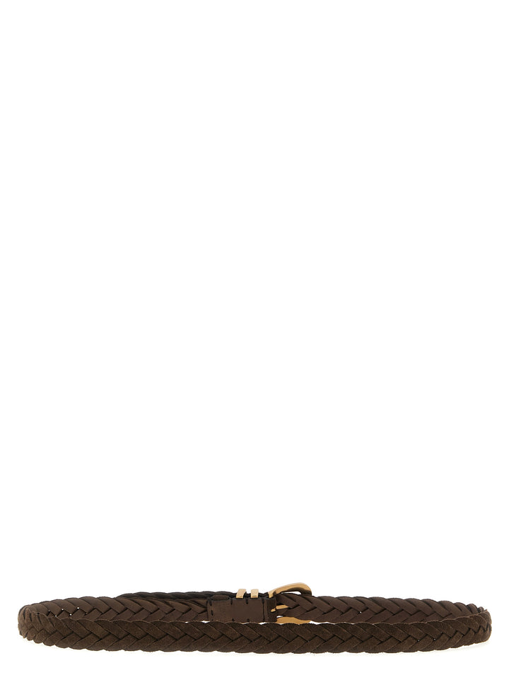 Brunello Cucinelli Woven Belt Cinture - Marrone | e4a1a87ed663e4909bb8baee322b3b794ebb63af