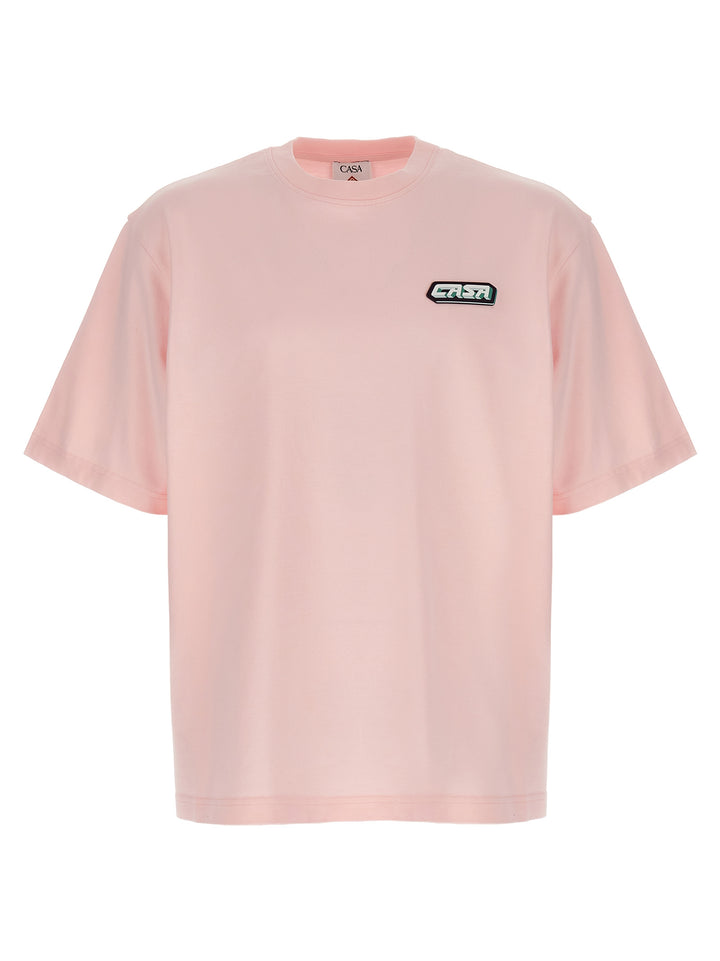 Casablanca Casa Racing T shirt - Rosa | 327cfd84a9788098aada68d20138e623a7dc7f7a