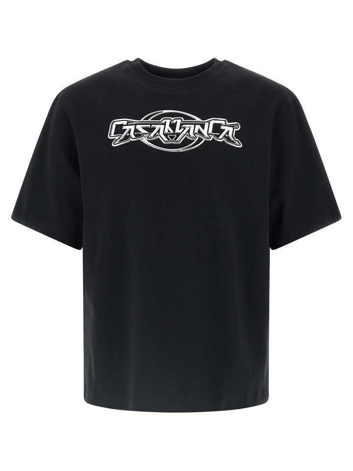 Casablanca Casablanca Chrome T shirt - Nero | 27ee4ba506c5365c7d33e67593a8bc2b6eb9a23b