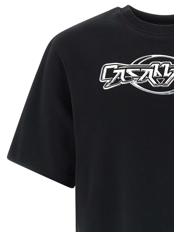Casablanca Casablanca Chrome T shirt - Nero | a1ce75f8a00a49aa87a948b09a43aa589f3b7b44