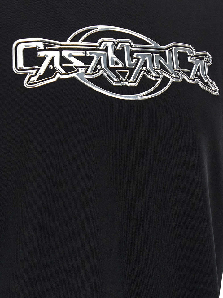 Casablanca Casablanca Chrome T shirt - Nero | a2635a9ba155ca60199d100fab574962ac833acb