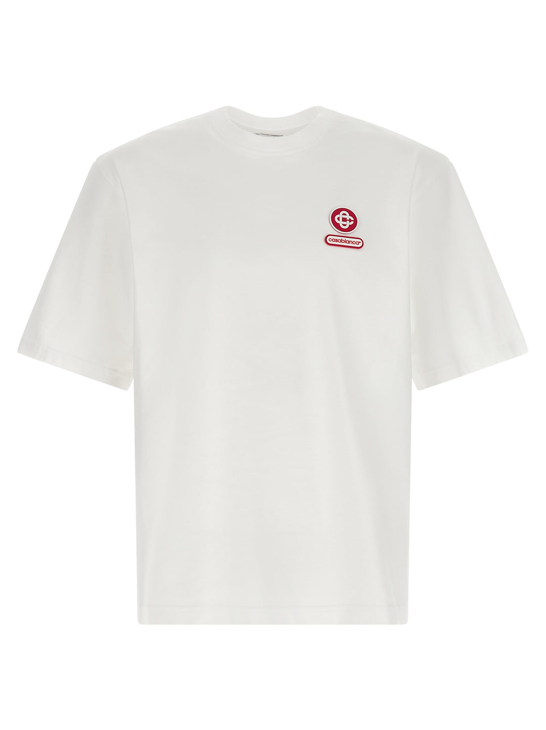 Casablanca Logo Patch T shirt - Bianco | 9d5617c5f61eba7a45d000d264aac584d1657067