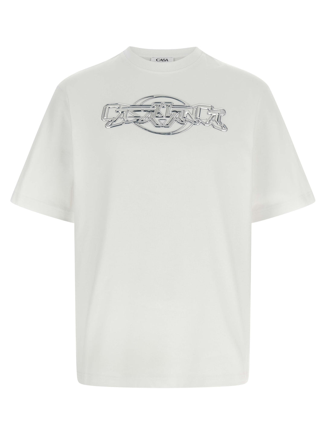 Casablanca Casablanca Chrome T shirt - Bianco | 5d3f7334c3ab0d8a50fcc6bf52d8229a7524784b