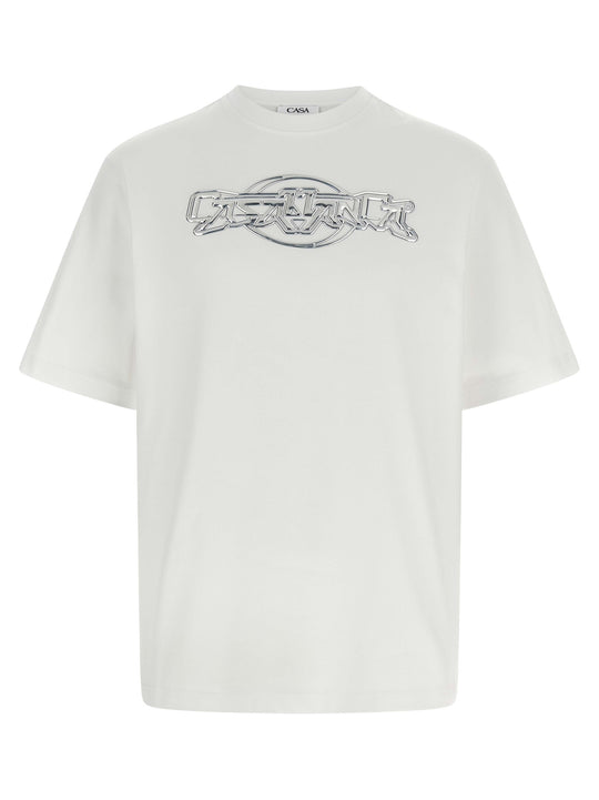 Casablanca Chrome T Shirt Bianco