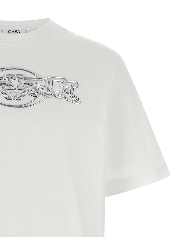 Casablanca Casablanca Chrome T shirt - Bianco | b359d5000a46971b171edb311bc1df67c0884d01