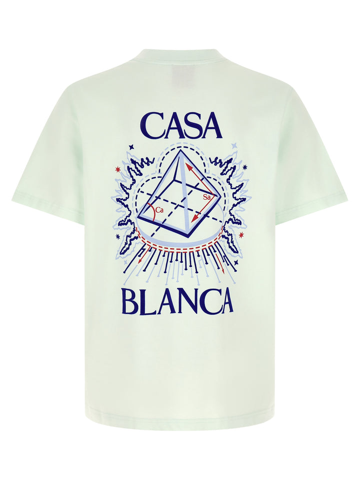 Casablanca Celestial Pyramid T shirt - Celeste | 3139b5c4139112a0c4b9b30f2c0a3da2cf145048