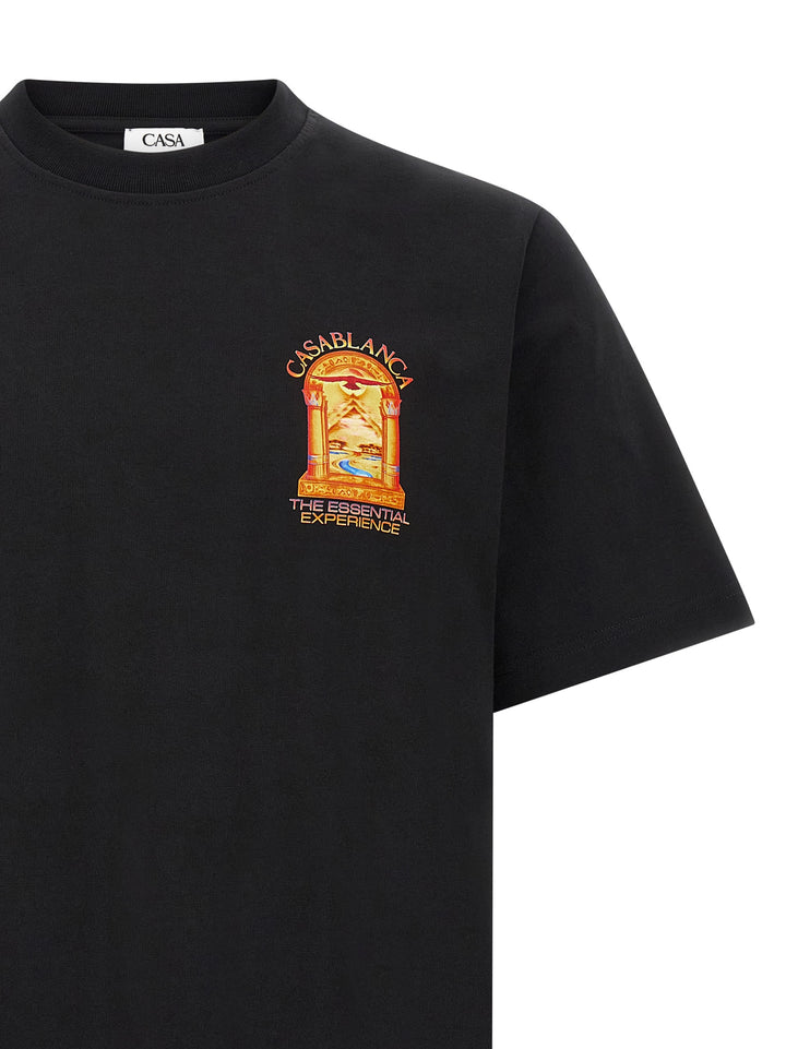 Casablanca Hermons Mirage Arch T shirt - Nero | 93d9c3aeae0200feb9d22d817c4f3cc701f145ff