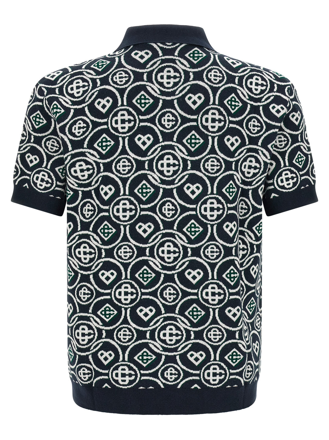 Casablanca Monogram Polo - Blu | 9e36e56a4d3ec7639a7ab37598d0ab30ffbc8f4d