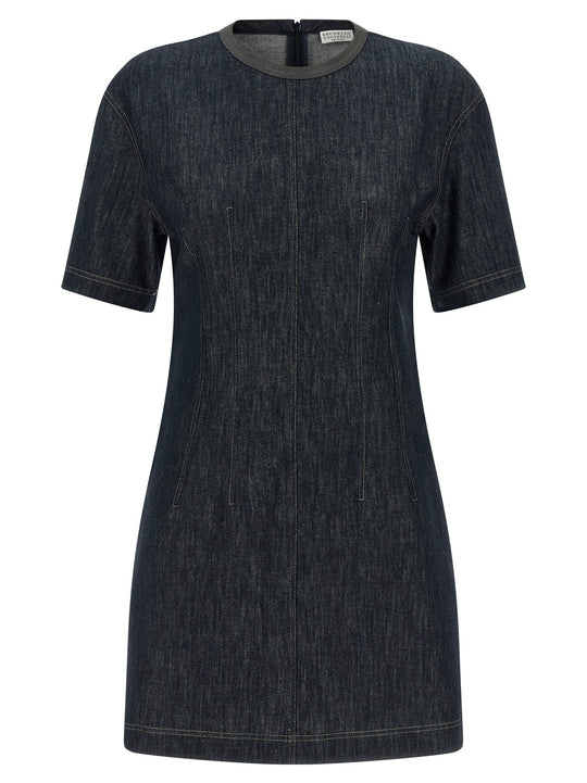Monile Denim Dress Abiti Blu