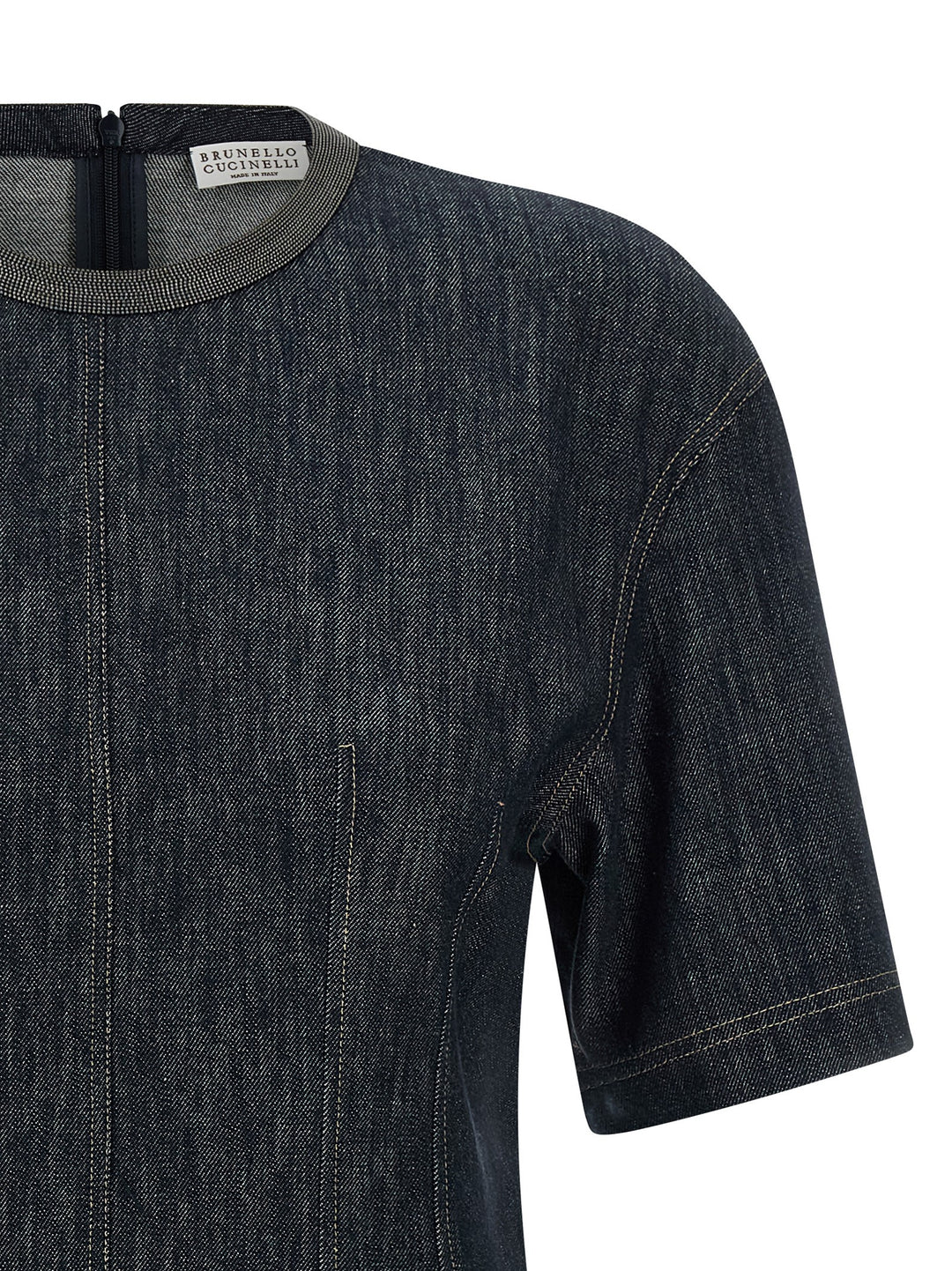 Brunello Cucinelli Monile Denim Dress Abiti - Blu | d1cfa16cb7718162a142f0b257da74c0f3288687