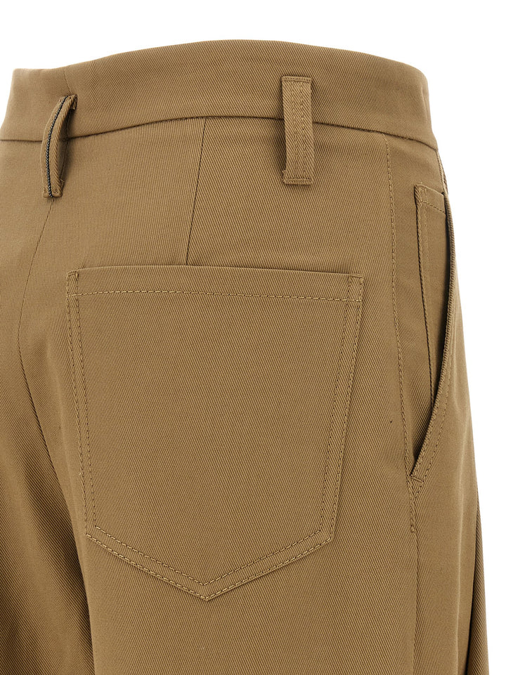Brunello Cucinelli Pleat Pantaloni - Beige | 38e73556a447adf4907a434c264d1d1e4e39da5b