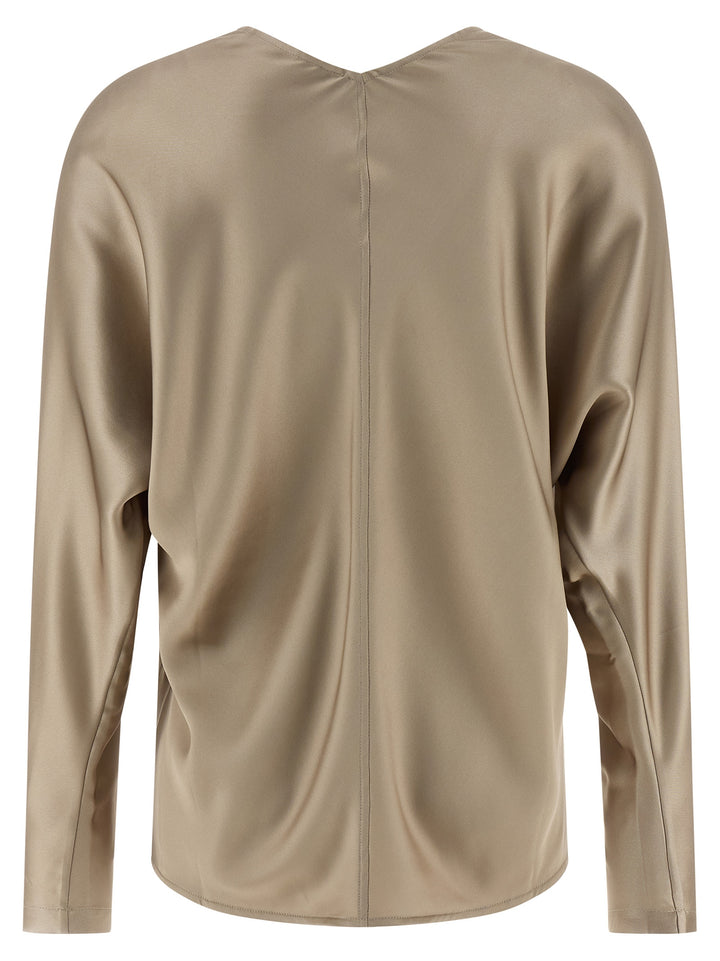 Brunello Cucinelli Silk Blouse Camicie - Beige | 1bb25ba23399887a072a663ca4c0d2b8b94e03ac
