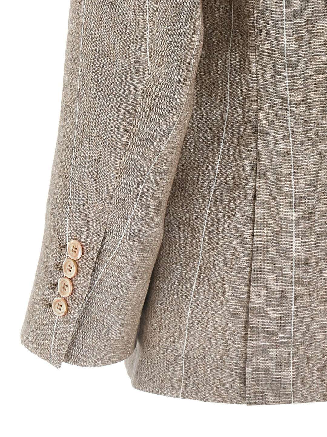 Brunello Cucinelli Striped Blazer - Beige | 13d201a1f426faae1cd09573b22830ae9492df08