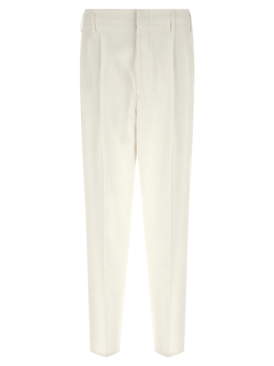 Cotton Trousers Pantaloni Bianco