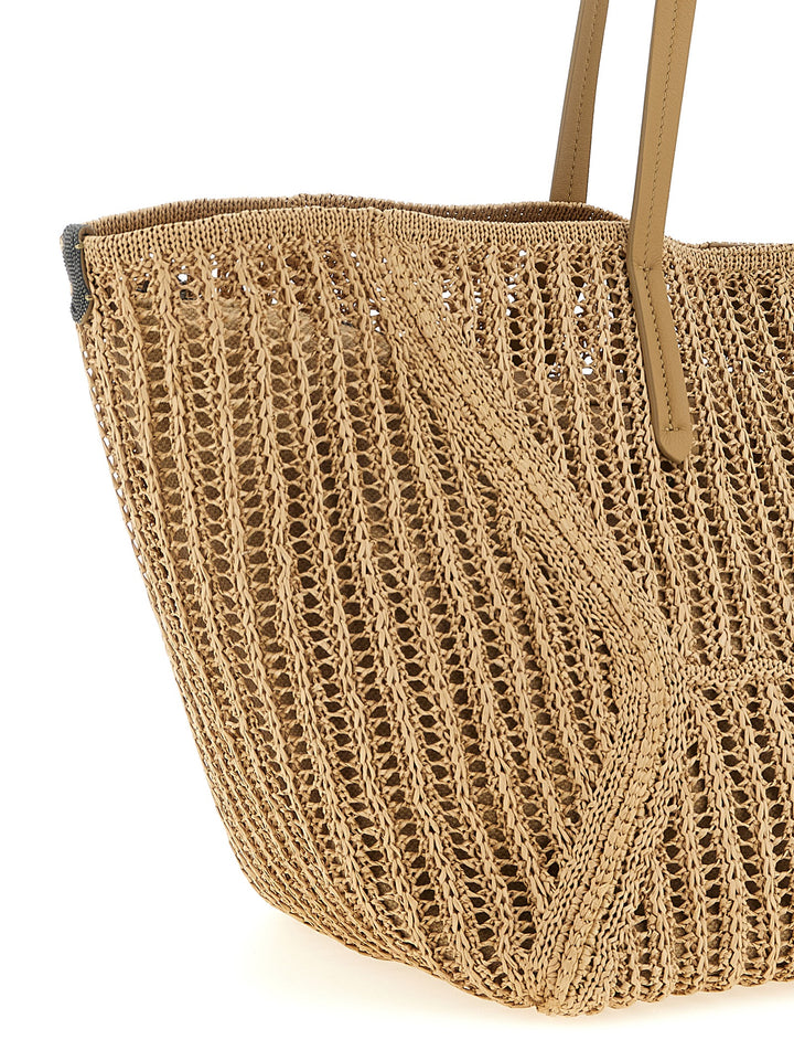 Brunello Cucinelli Bc Duo Borse a Spalla e Tracolla - Beige | 2e7de63e9af2530d7f98a7d30edba60509fa4635