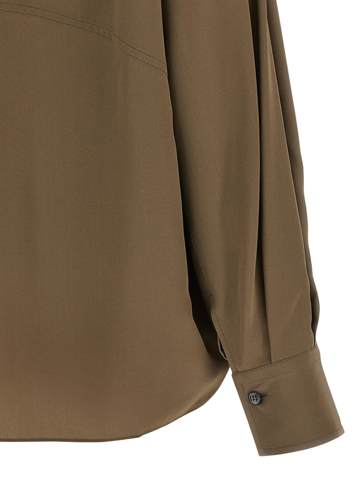 Brunello Cucinelli Silk Blouse Camicie - Marrone | ae0f4ecf47184d9a9eb100c6a1575af5c1ef2094