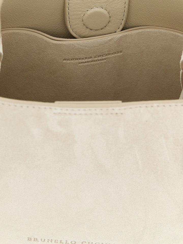 Brunello Cucinelli Monile Borse a Mano - Bianco | d004fbf185b12e357693d0ddd7b658a4f58dfb64