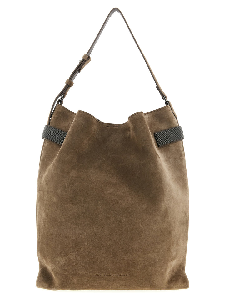 Brunello Cucinelli Essence Borse a Spalla e Tracolla - Marrone | a5dbfd77554e13d65271c1537c23d4fdcde4d655