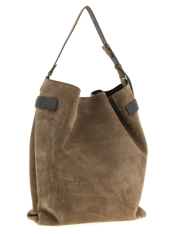 Brunello Cucinelli Essence Borse a Spalla e Tracolla - Marrone | 463ad1c7fc5006b716d0235d1d6aa423b4781faf