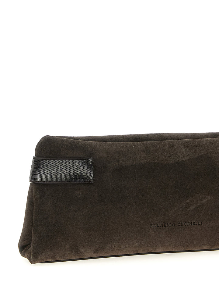 Brunello Cucinelli Essence Clutch - Marrone | 964956376e14517561523bc2a0a00ea3ad1e82ec