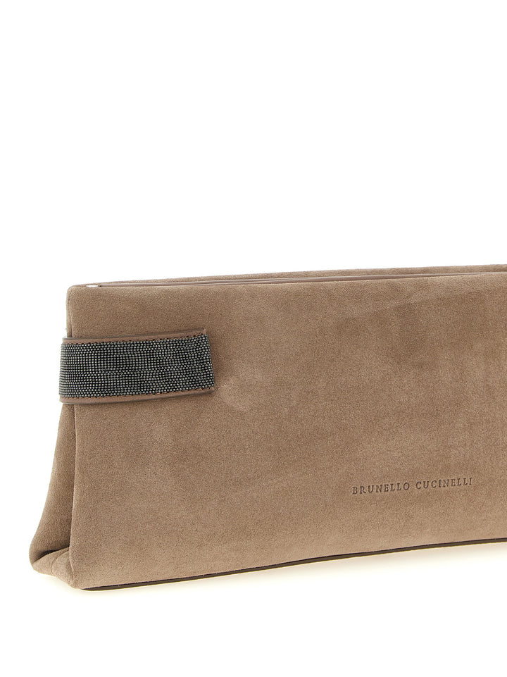 Brunello Cucinelli Essence Clutch - Beige | cd015c93653defa75559a370cb353444e61ccffd