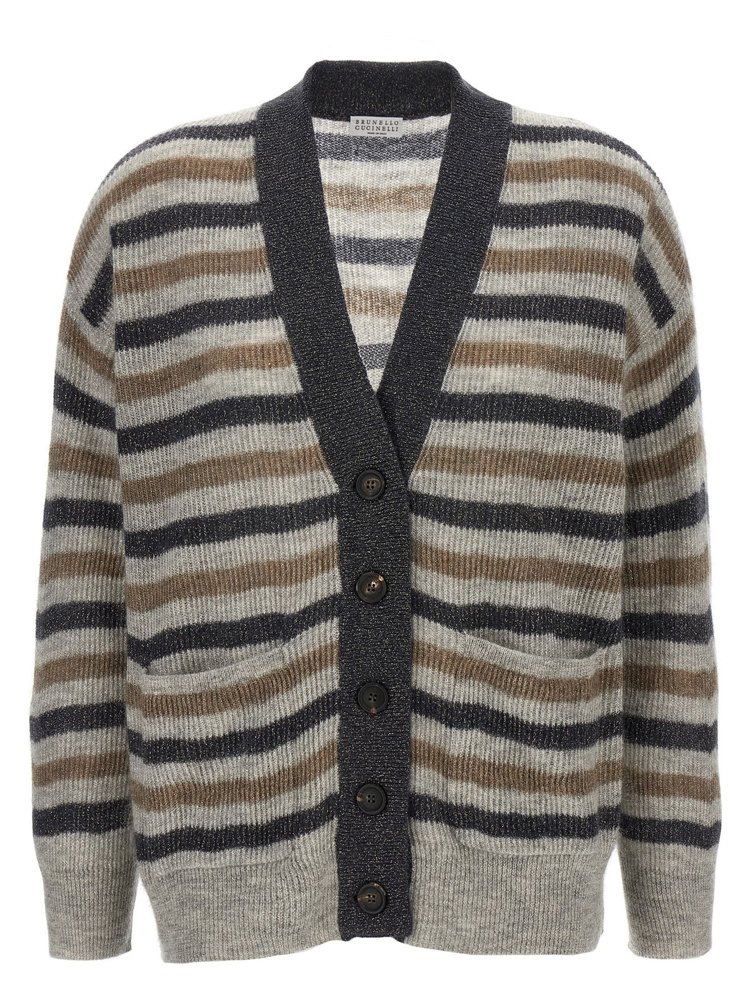 Brunello Cucinelli Lurex Wool Cardigan Maglioni - Multicolor | a93fe3d399f5f3c6ac9bc32923dc35b187ff66cc