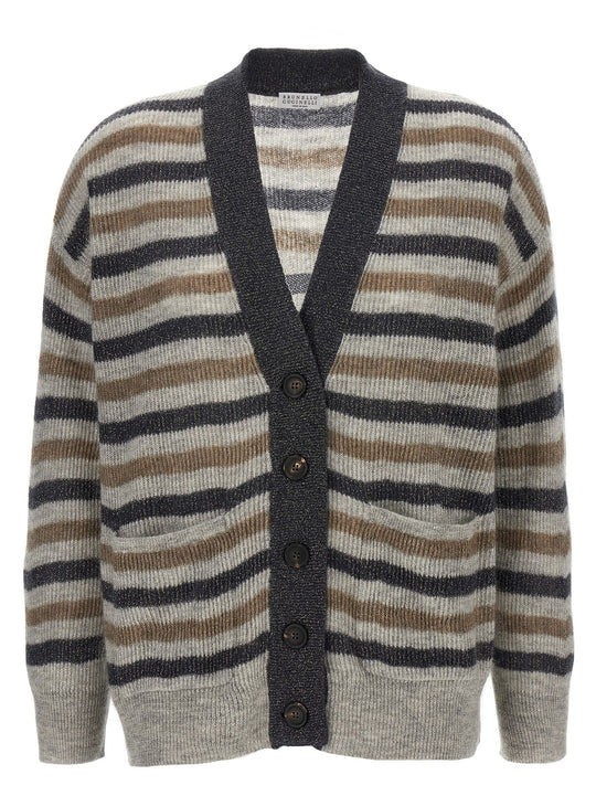 Lurex Wool Cardigan Maglioni Multicolor